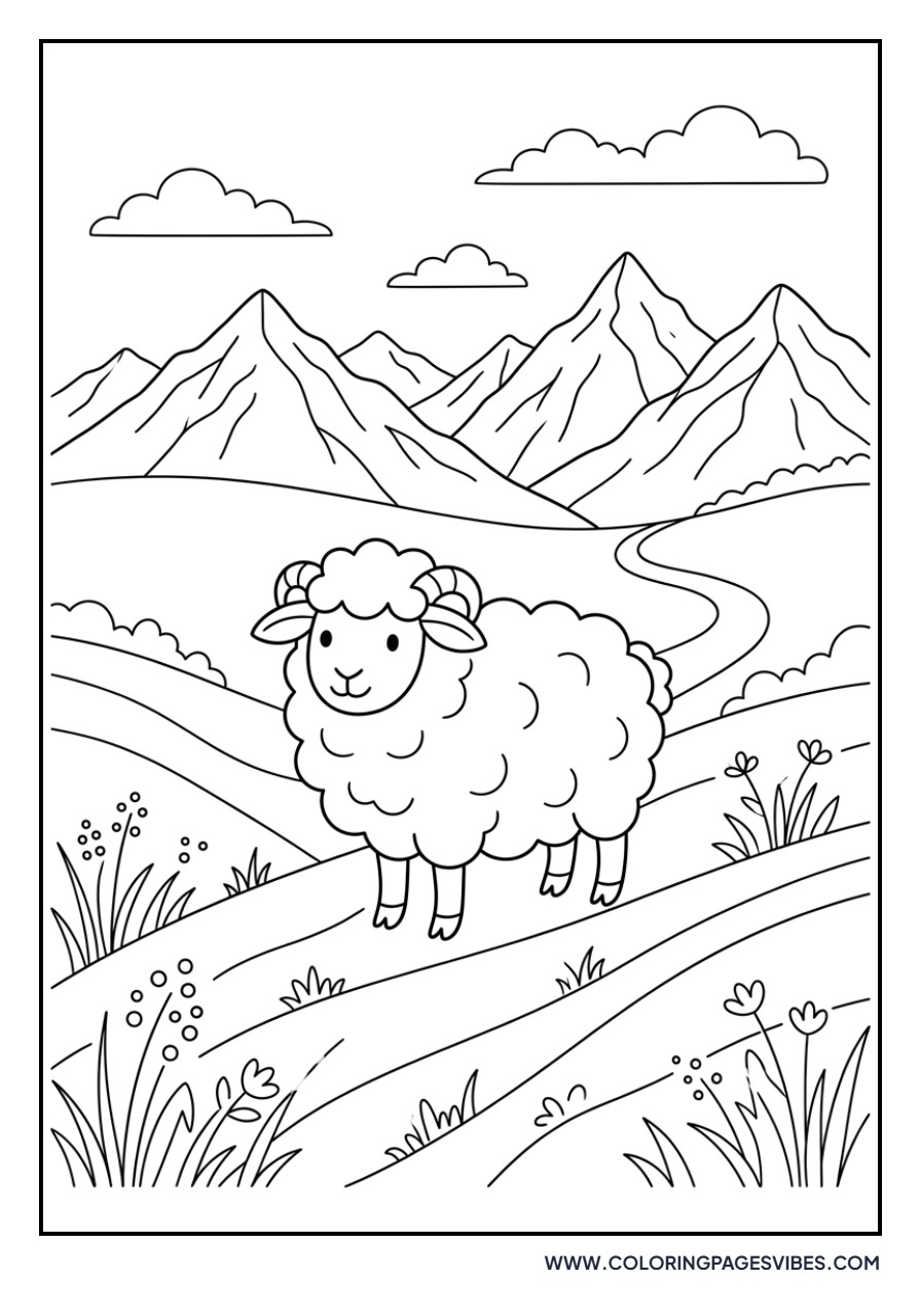 Sheep in a Meadow