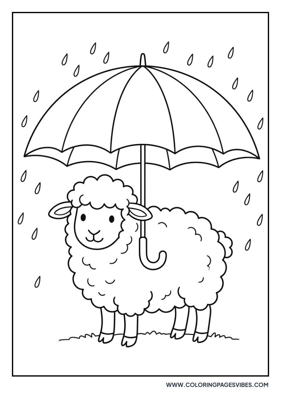 Sheep in the Rain