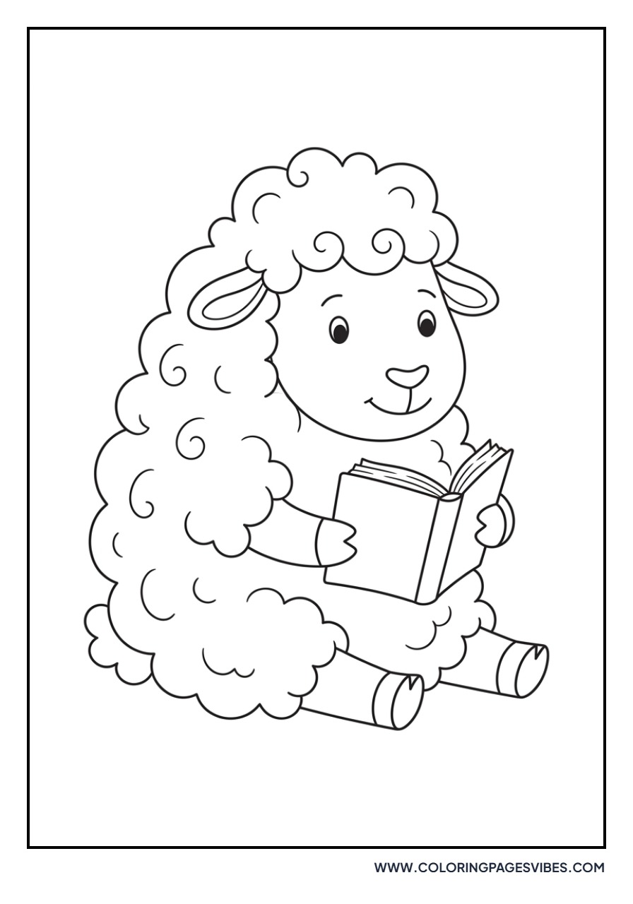 Sheep Reading a Book