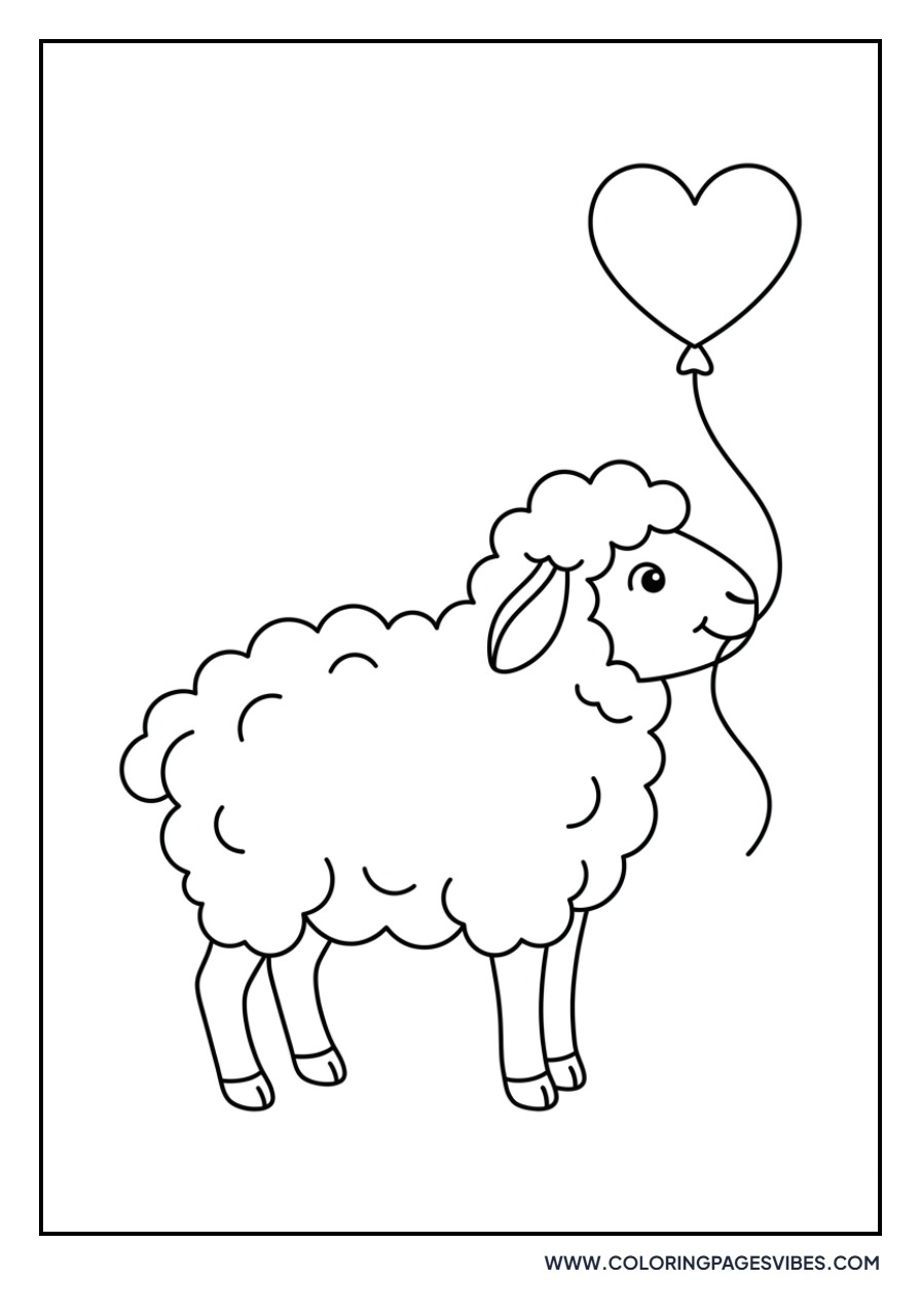 Sheep with a Balloon
