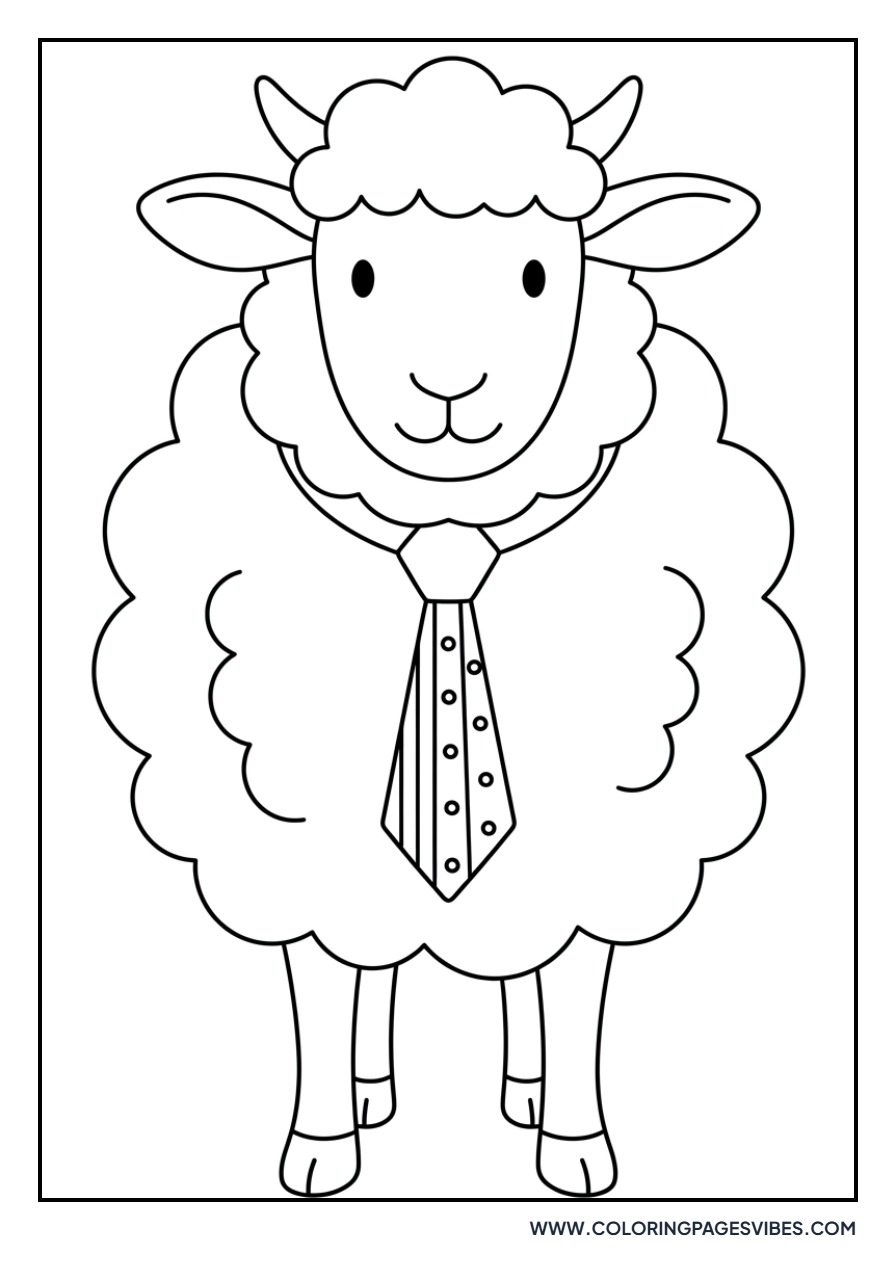 Sheep with a Tie