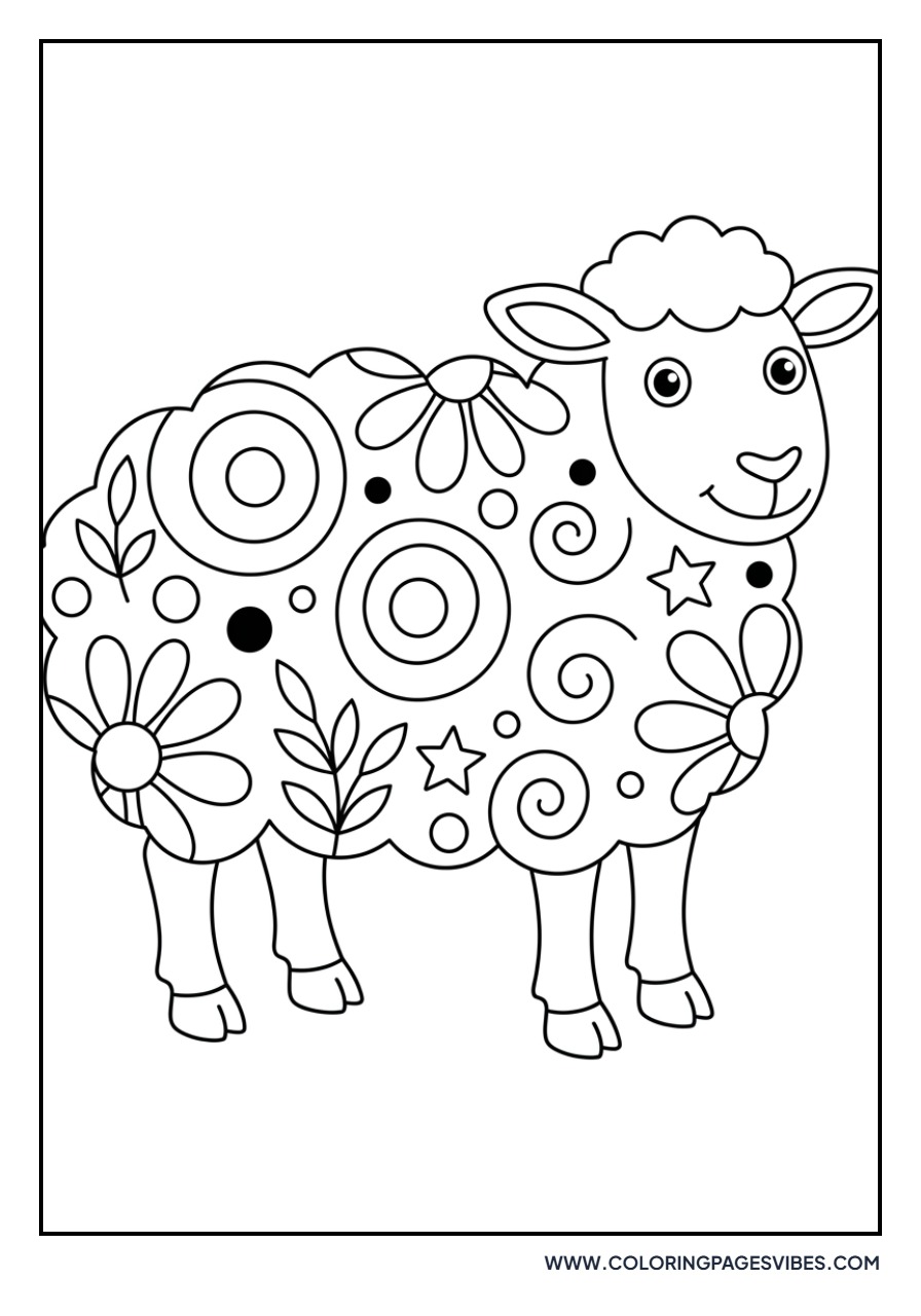 Zentangle Wool Sheep