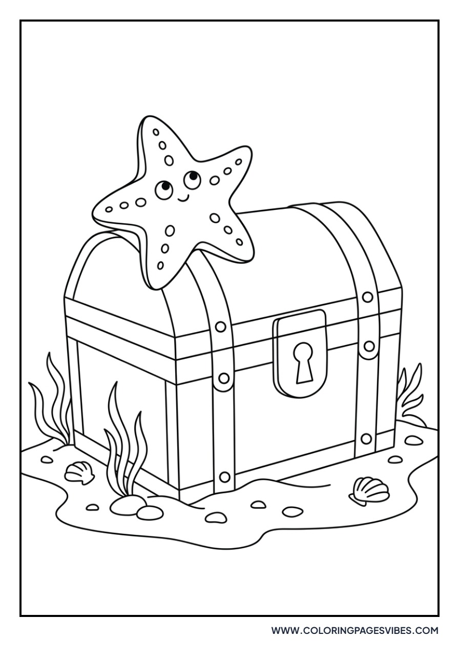 Starfish on a Treasure Chest