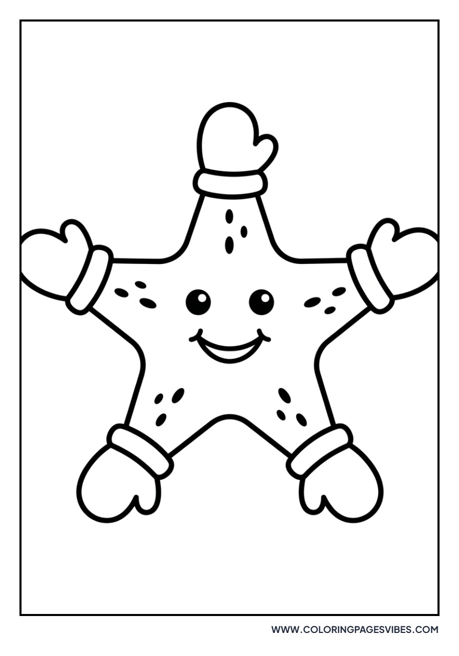 Starfish wearing Mittens