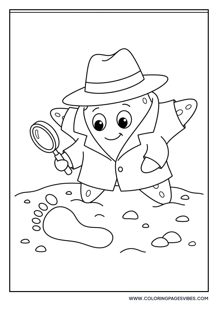 Starfish with a Magnifying Glass
