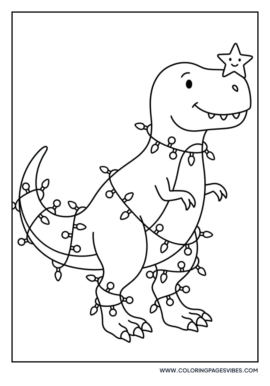 Christmas T-Rex