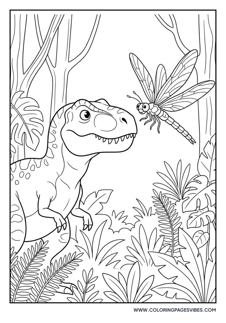 T-Rex and Dragonfly
