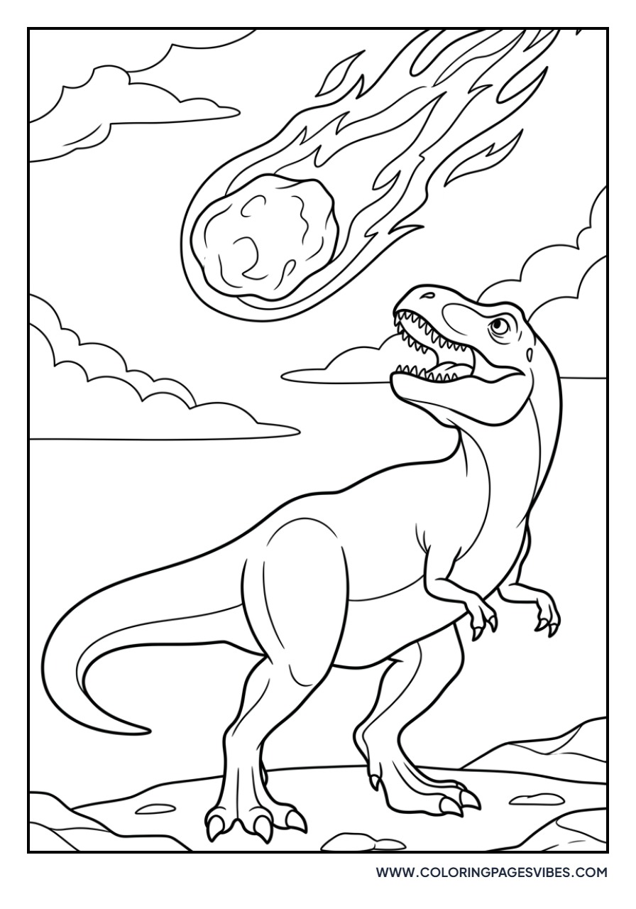 T-Rex and the Meteor