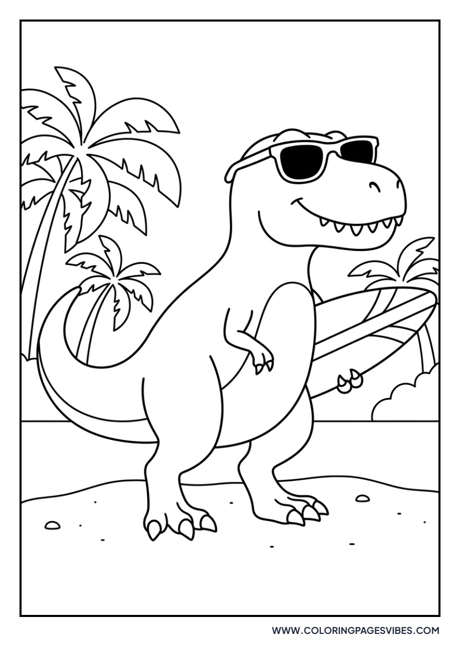 T-Rex at the Beach