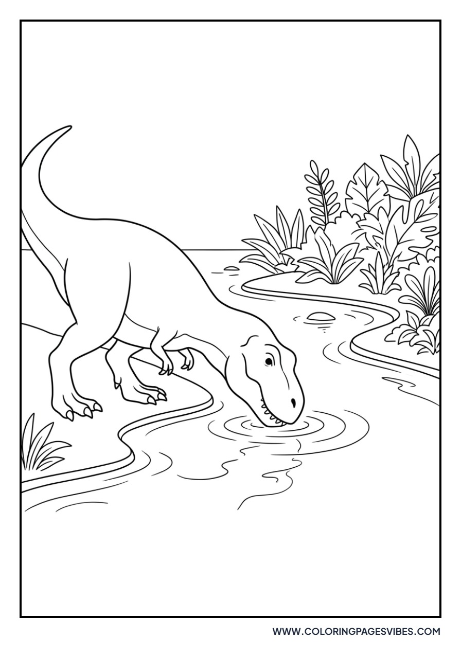T-Rex Drinking Water
