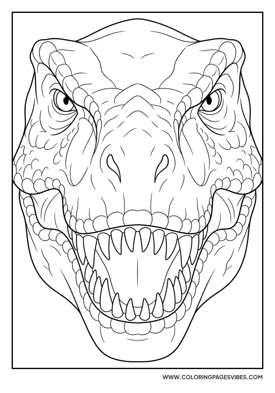 T-Rex Head Front View