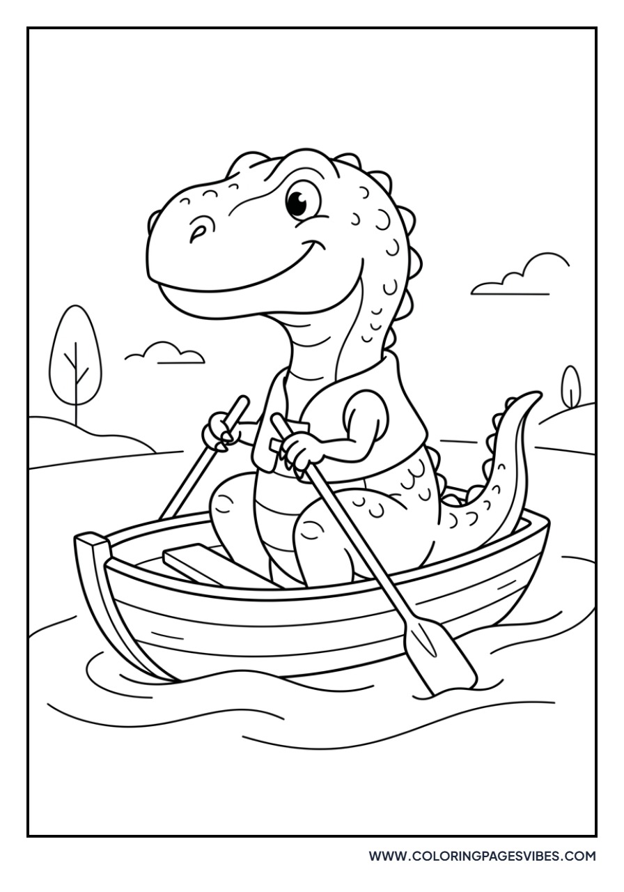 T-Rex in a Rowboat