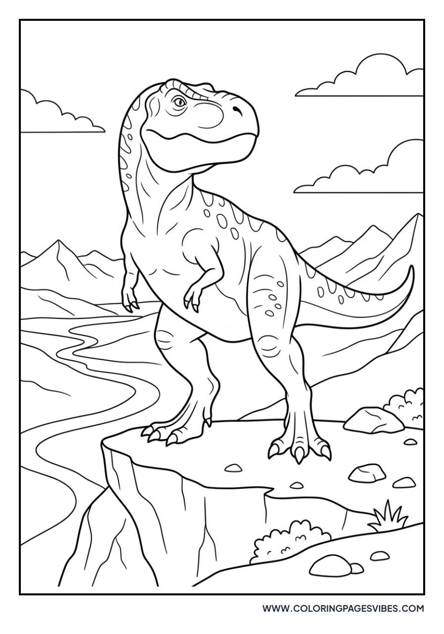 T-Rex in the Mountains
