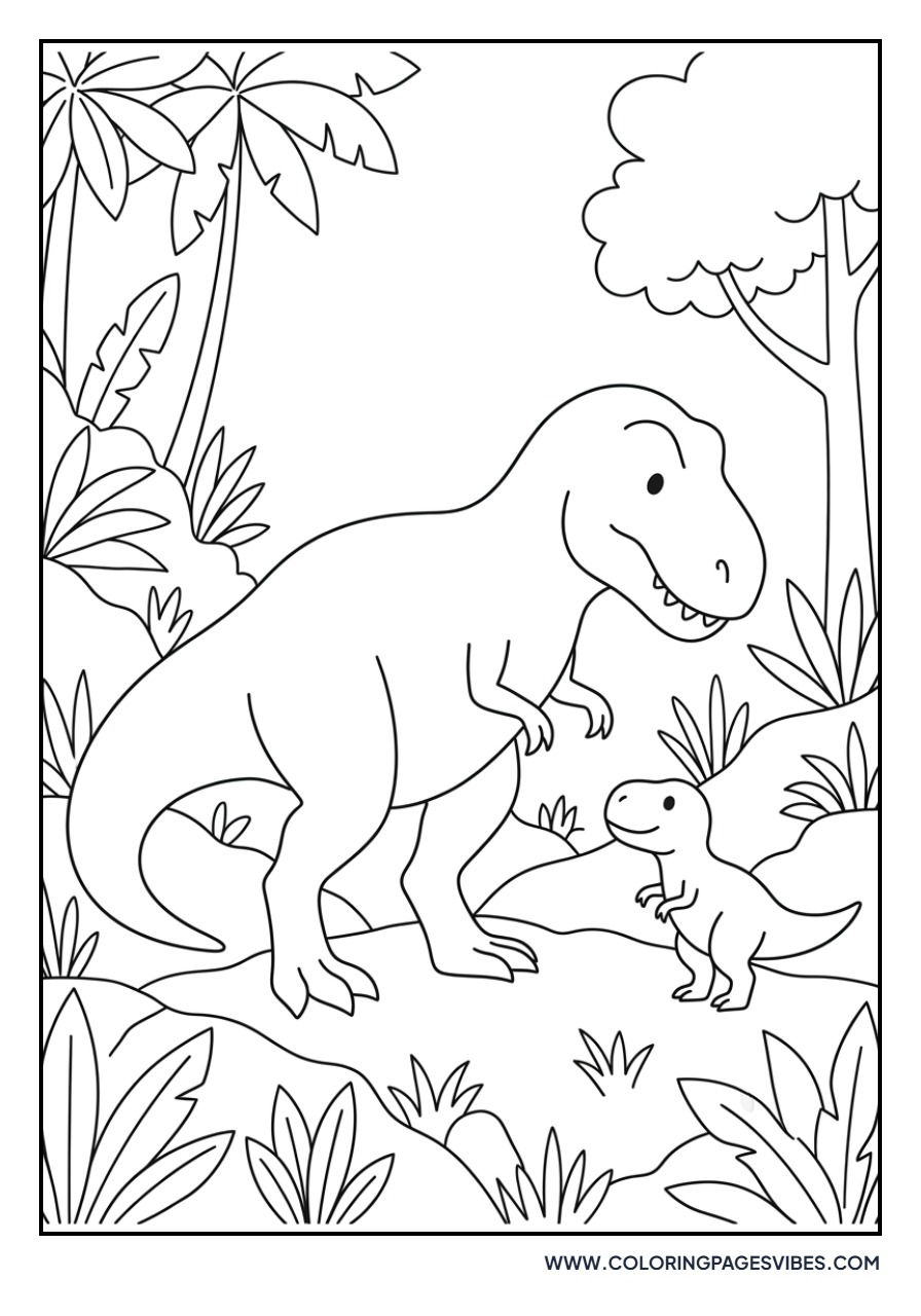 T-Rex Mom and Baby