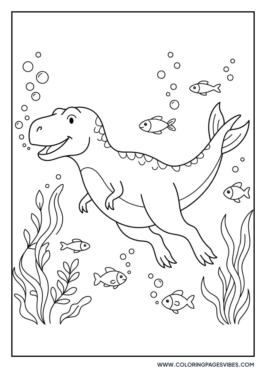 T-Rex Under Water