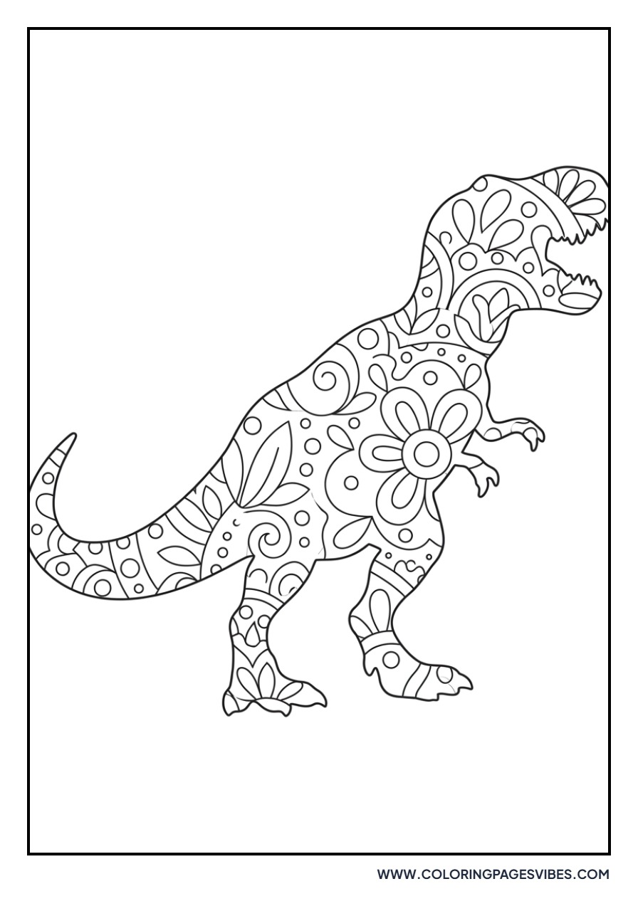 Zentangle T-Rex