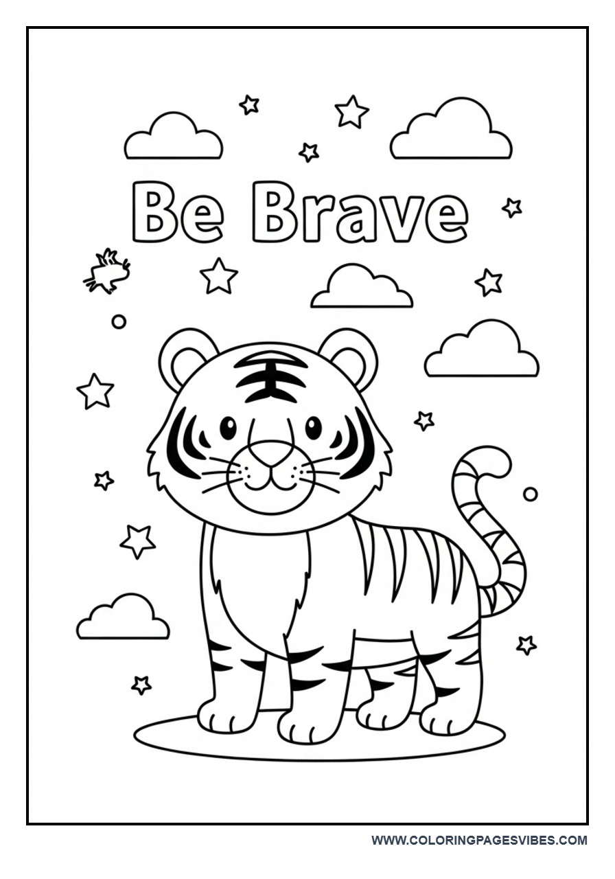 Be Brave Tiger Quote