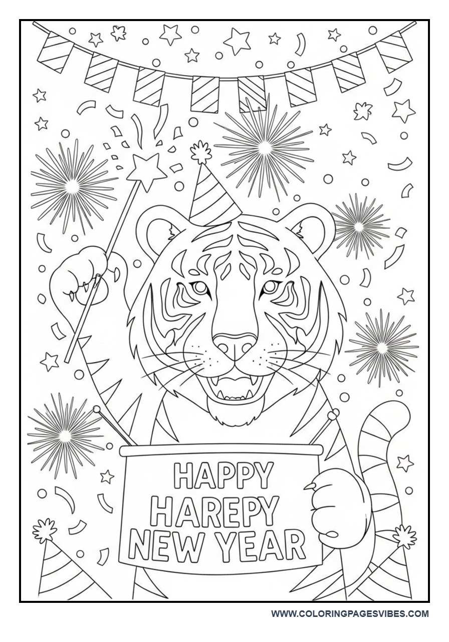 New Year Celebration Tiger