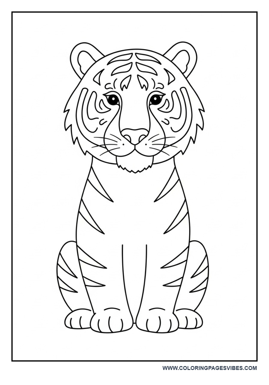 Simple Tiger Front View