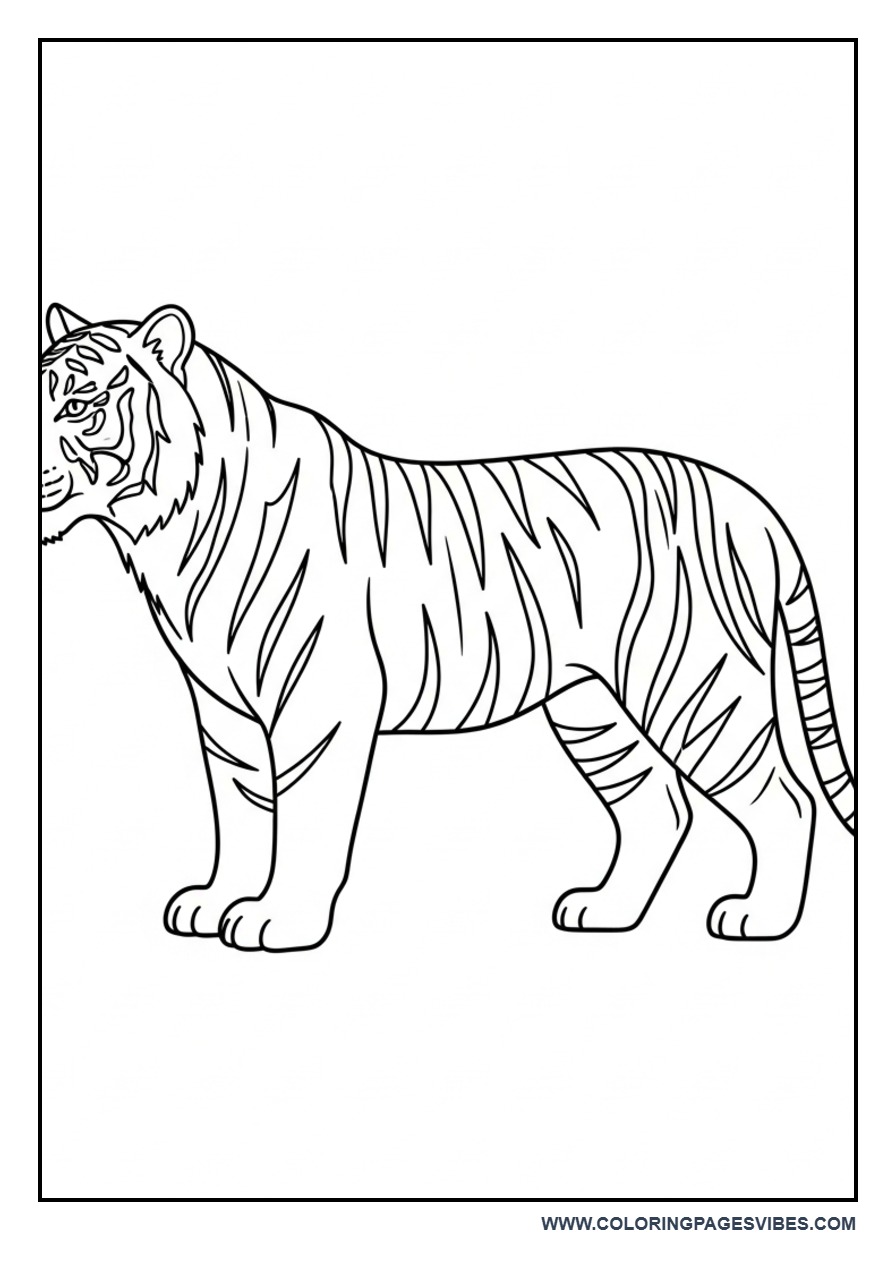 Standing Simple Tiger