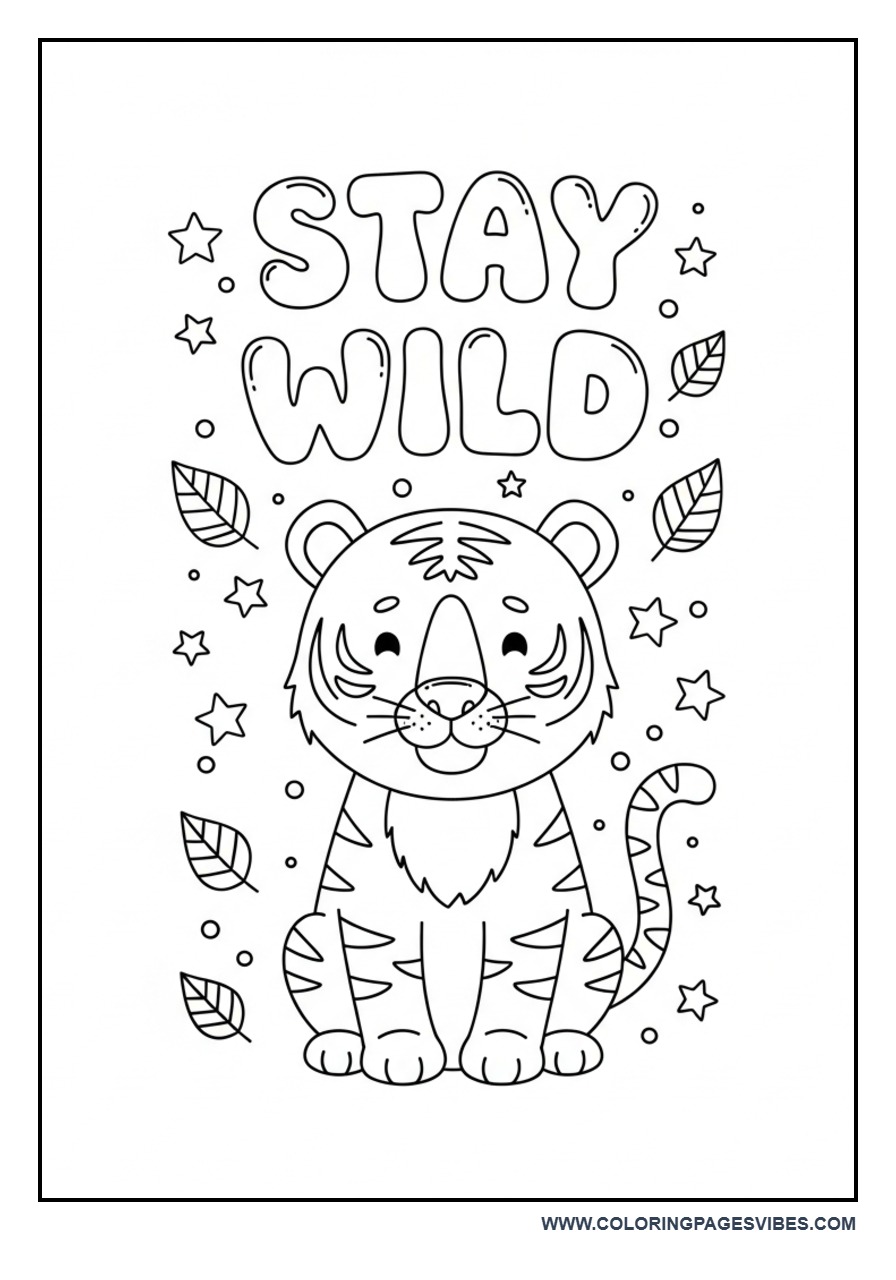 Stay Wild Tiger Quote