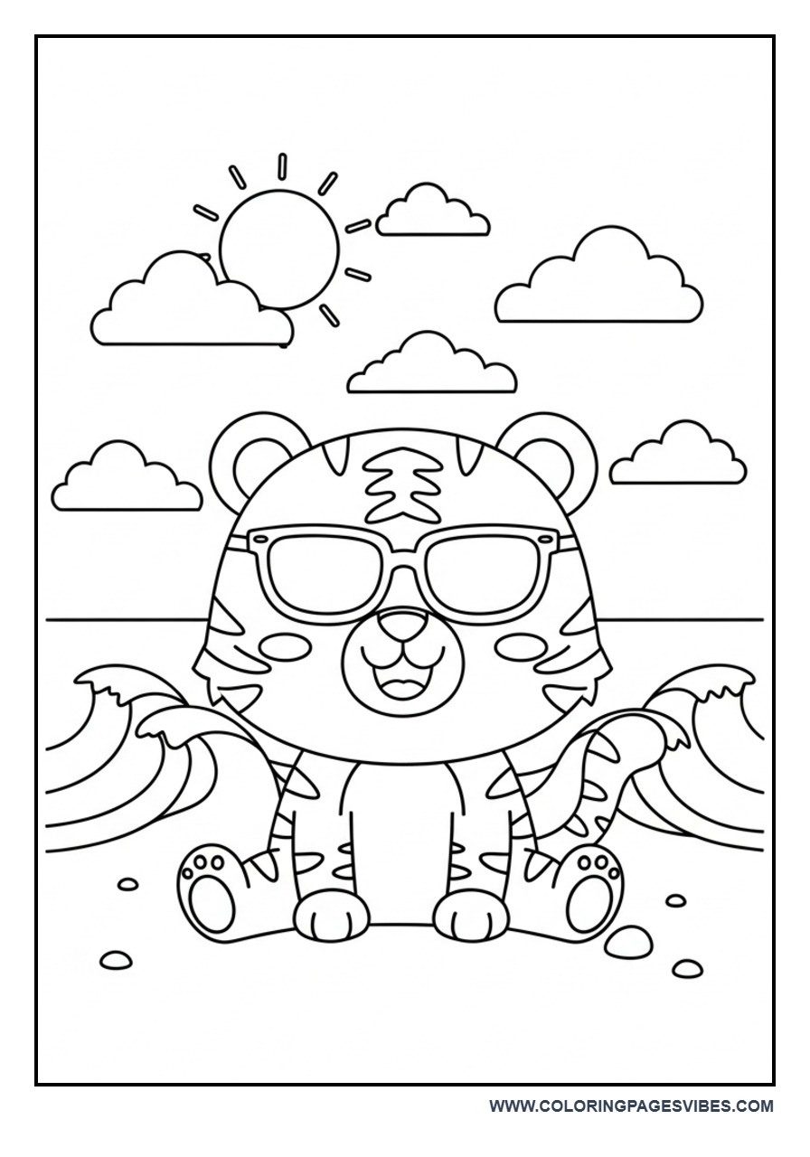 Summer Beach Tiger