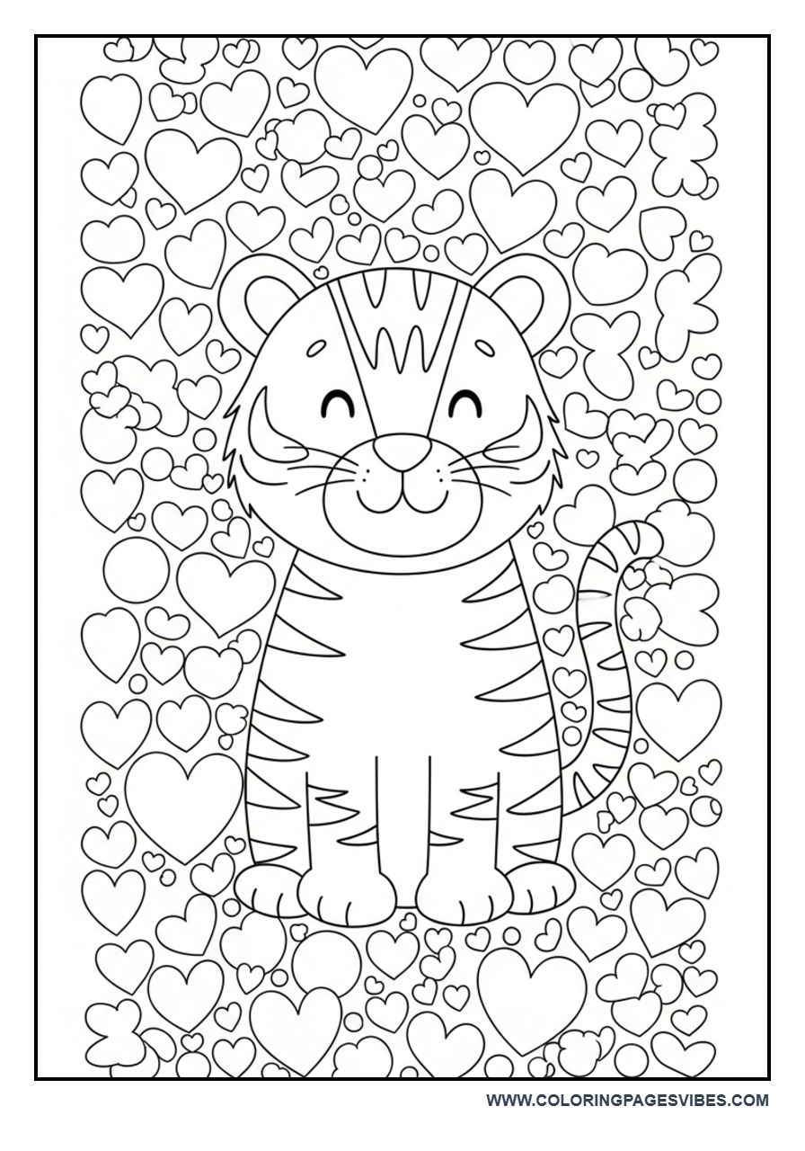 Tiger Love Hearts Theme