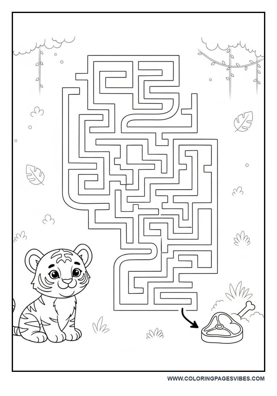Tiger Maze Activity