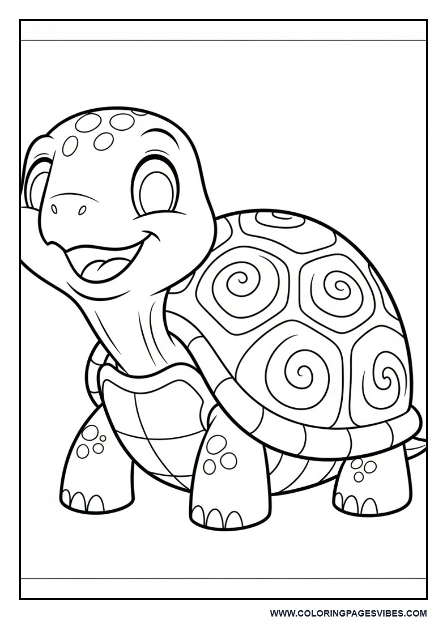 Cute Smiling Turtle