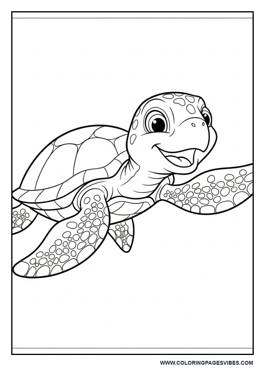 Happy Sea Turtle