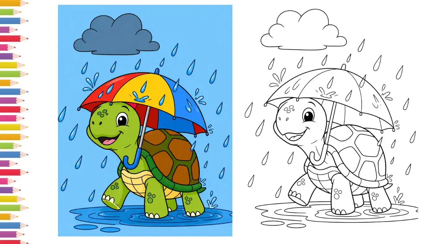 70+ Free Printable Cute Turtle Coloring Pages for Kids (Sea Turtles & More!)