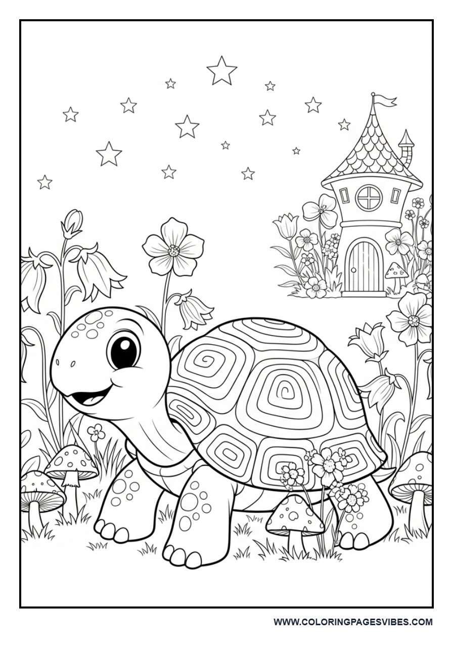 Turtle in Fairy Garden