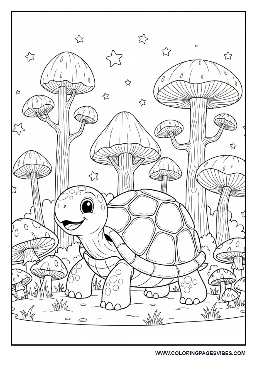 Turtle in Magic Forest