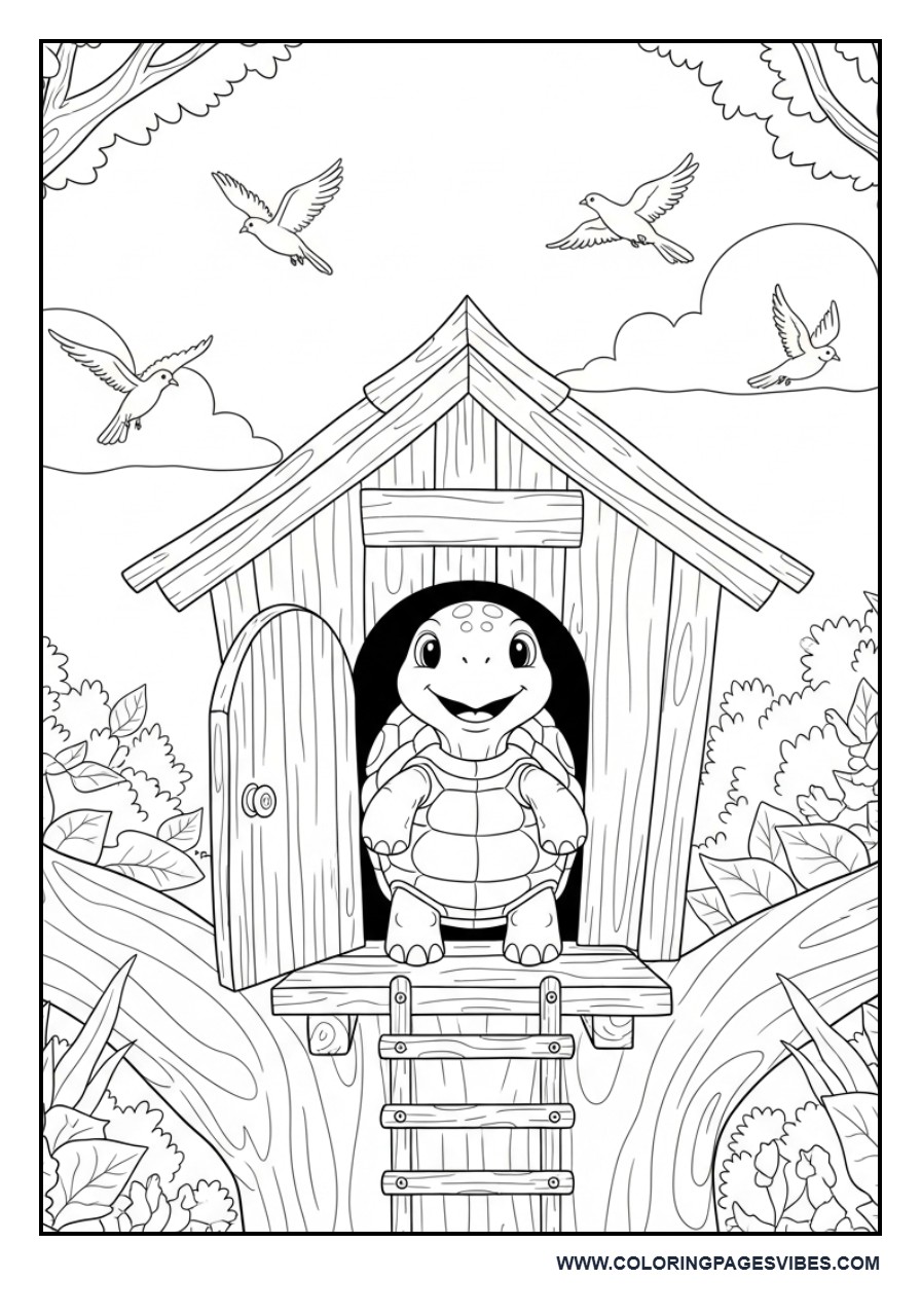 Turtle in Treehouse