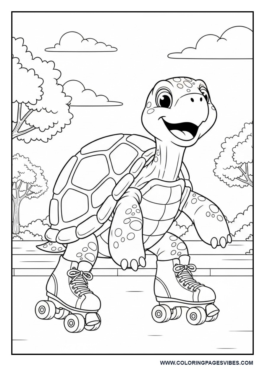 Turtle on Roller Skates