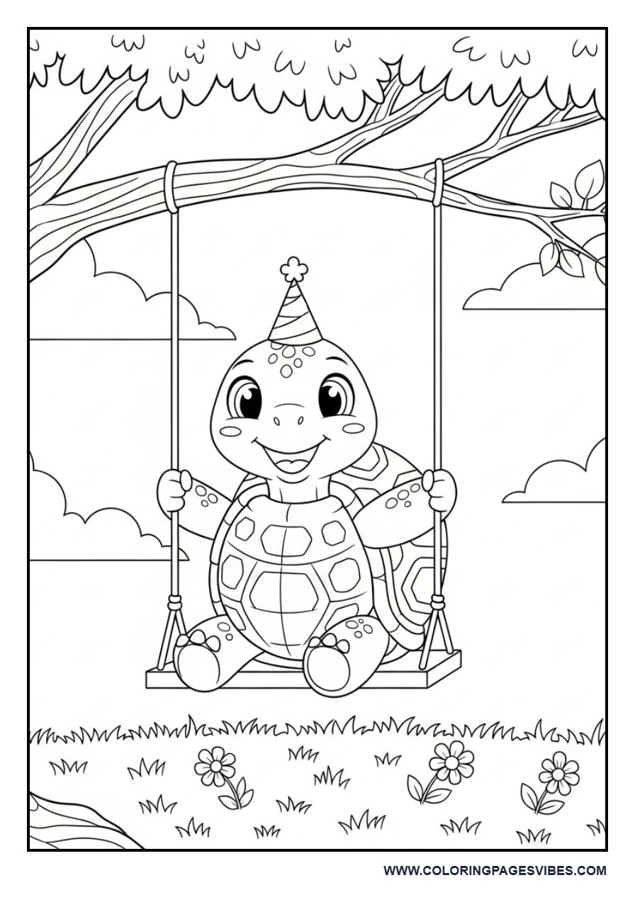 Turtle on Swing