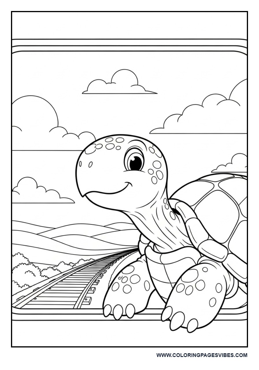 Turtle on Train Ride