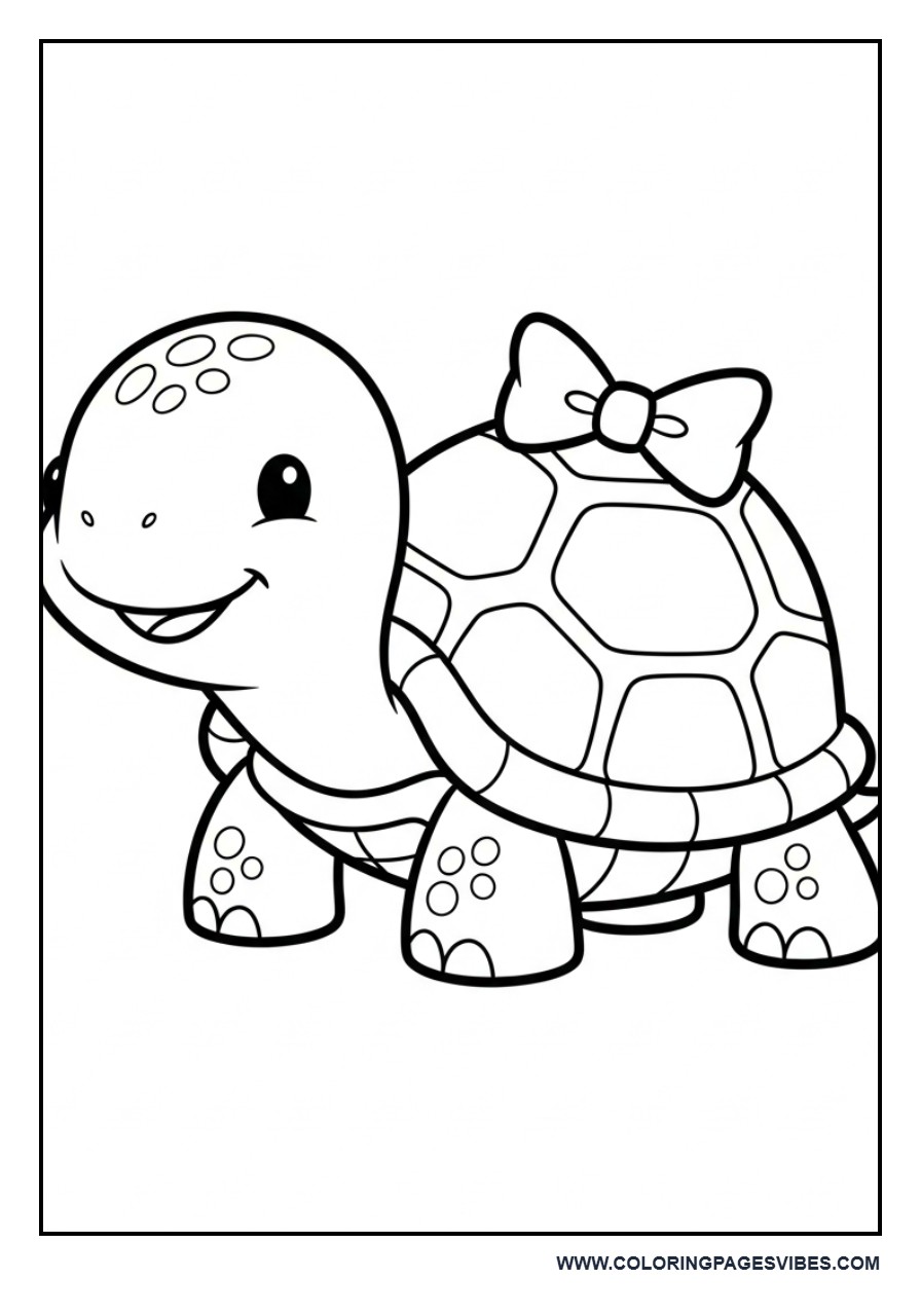 Turtle With Bow
