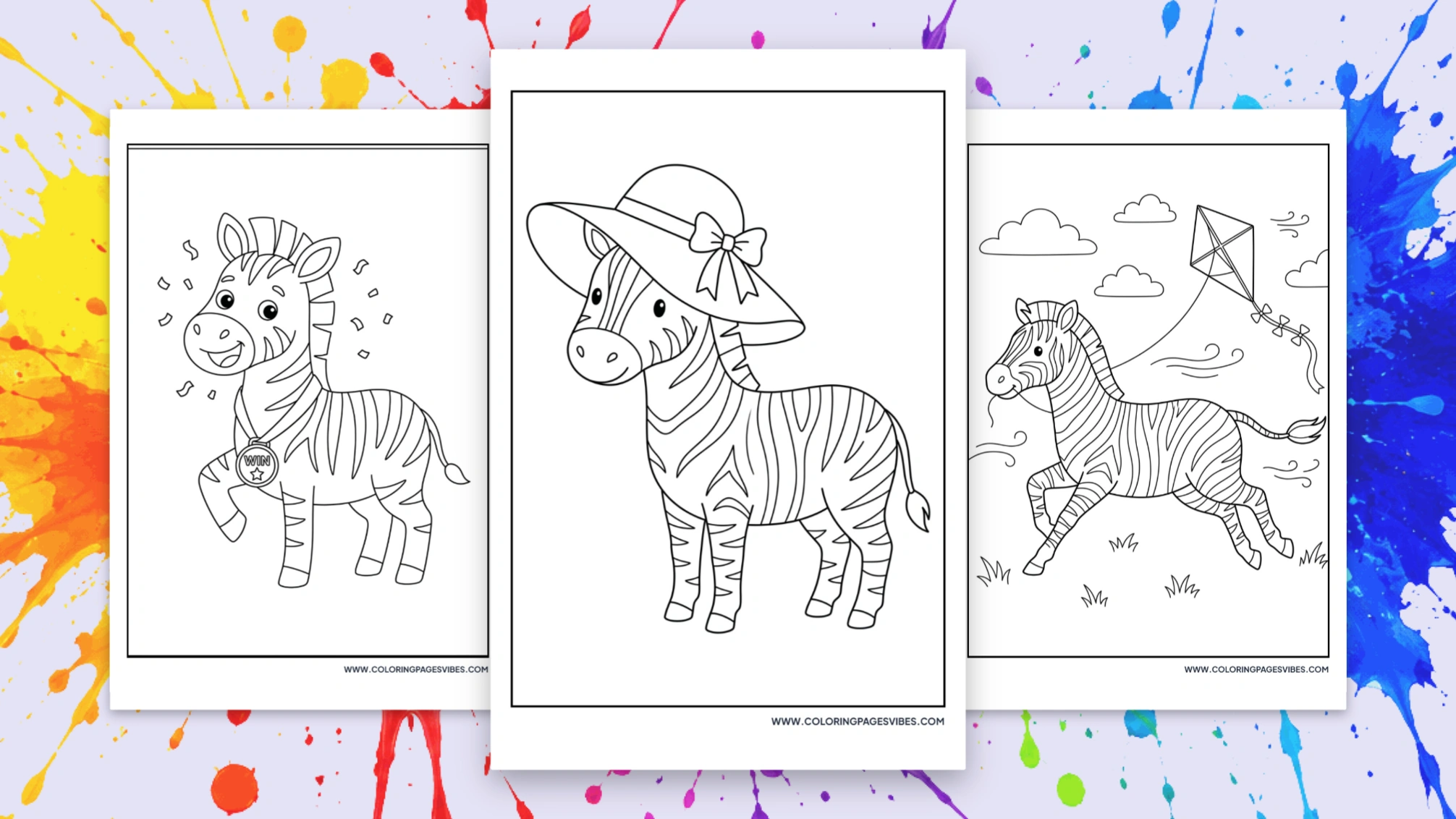85+ Free Zebra Coloring Pages (Free PDF Printables)