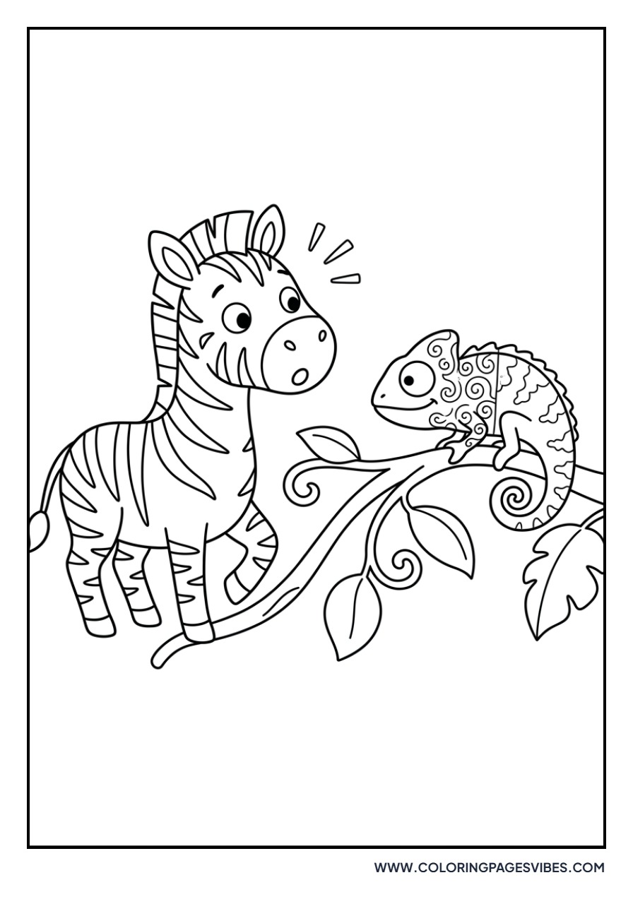 Zebra and Chameleon