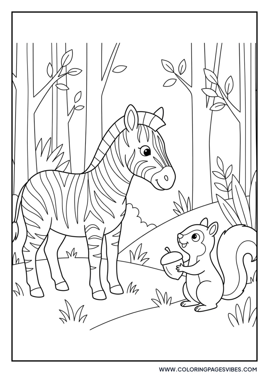 Zebra and Squirrel
