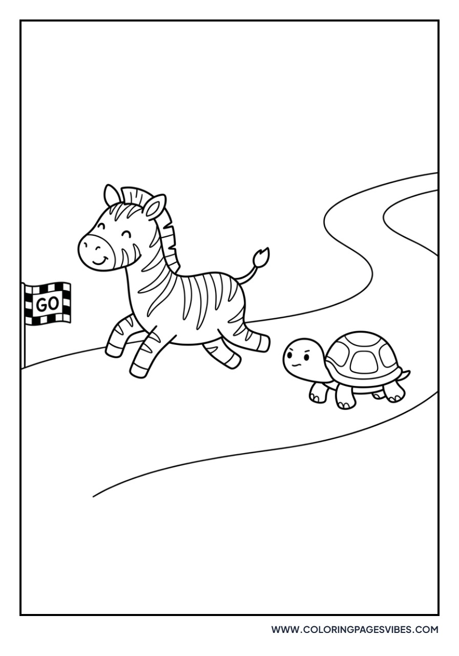 Zebra and Turtle