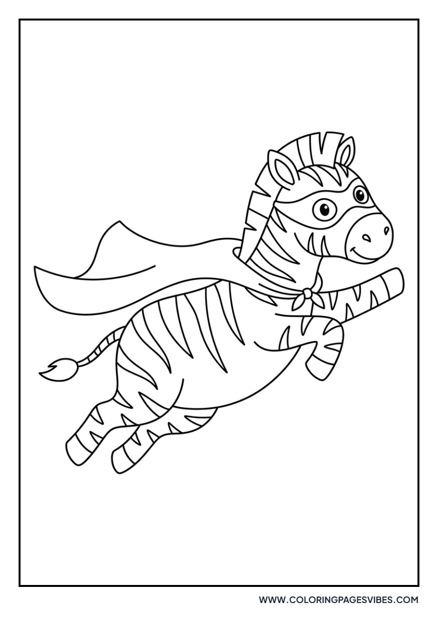 Zebra as a Superhero