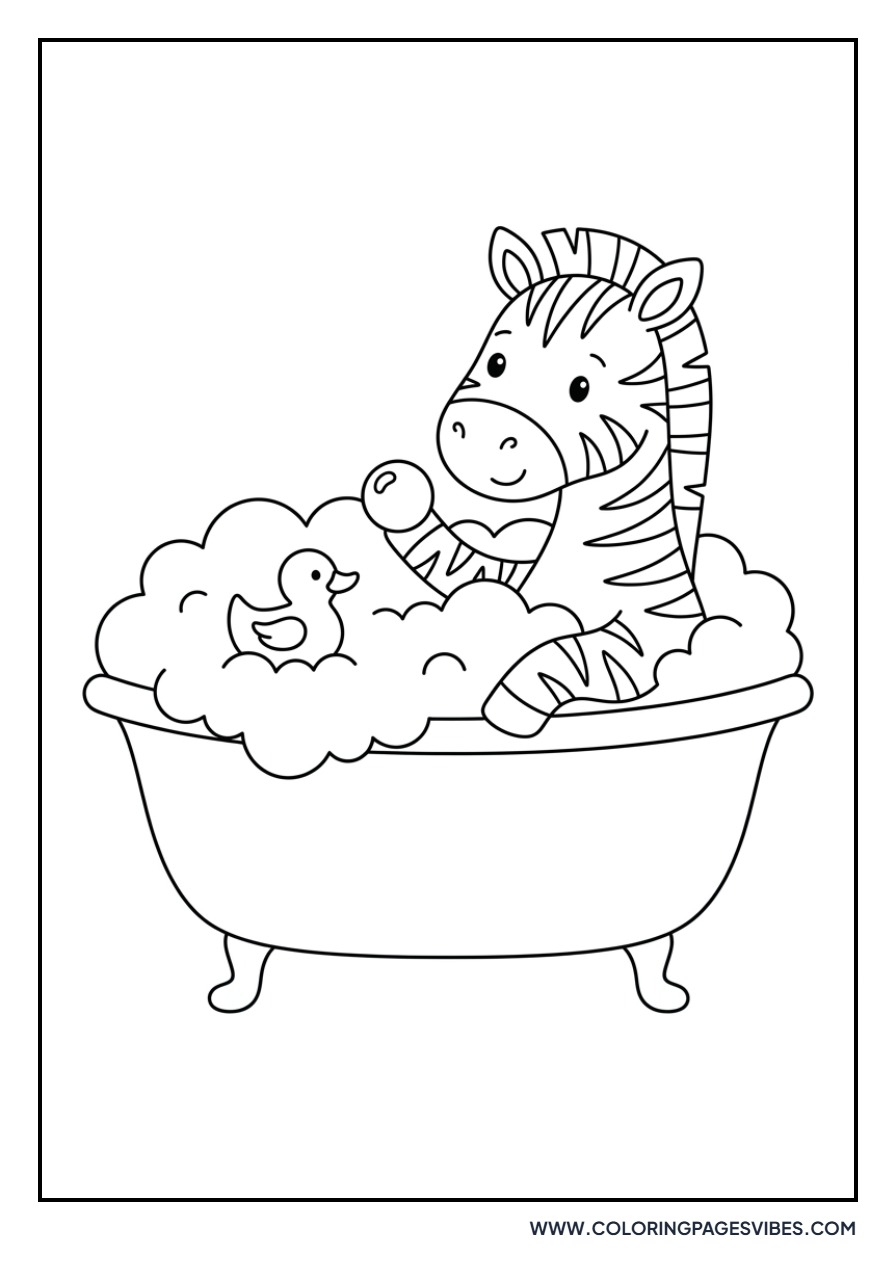 Zebra in a Bathtub