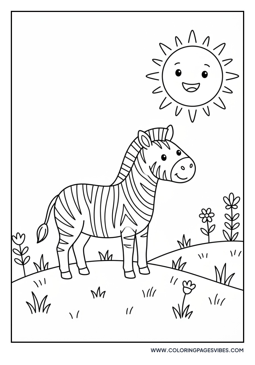 Zebra Under the Sun