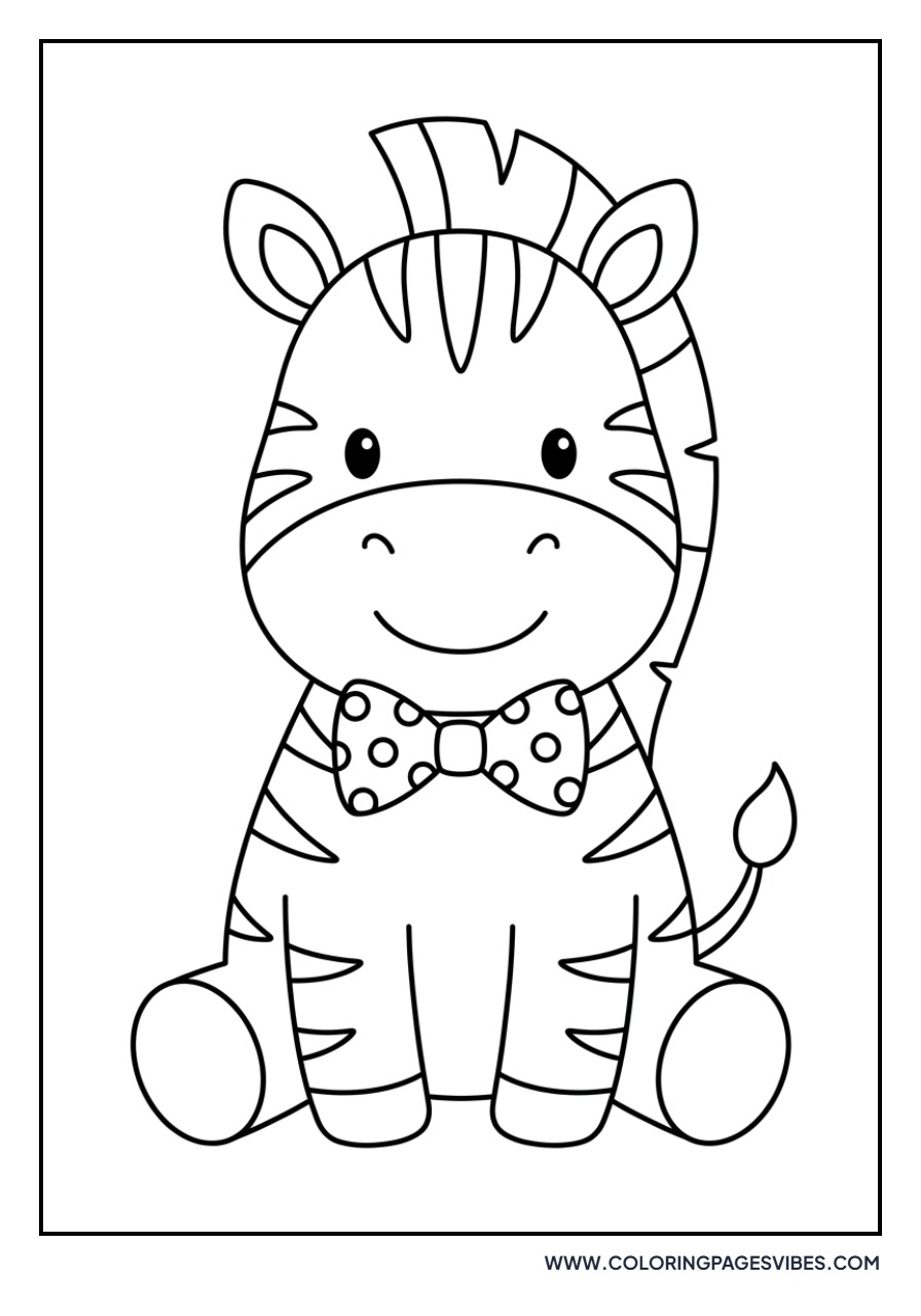Zebra with a Bow Tie