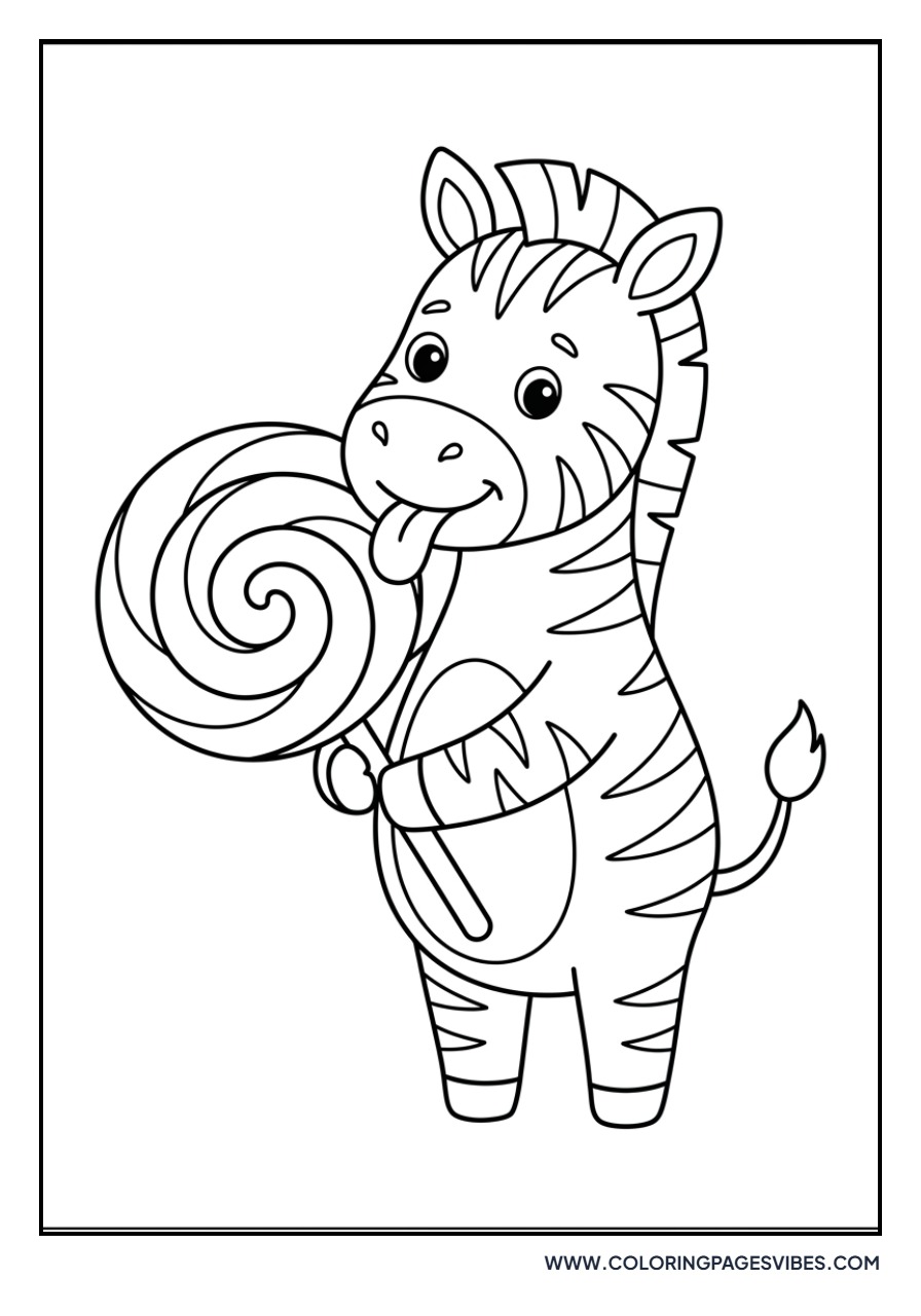 Zebra with a Lollipop