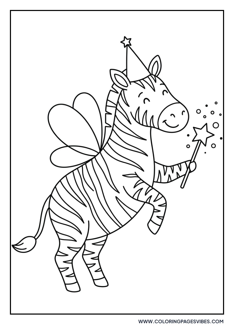 Zebra with a Magic Wand