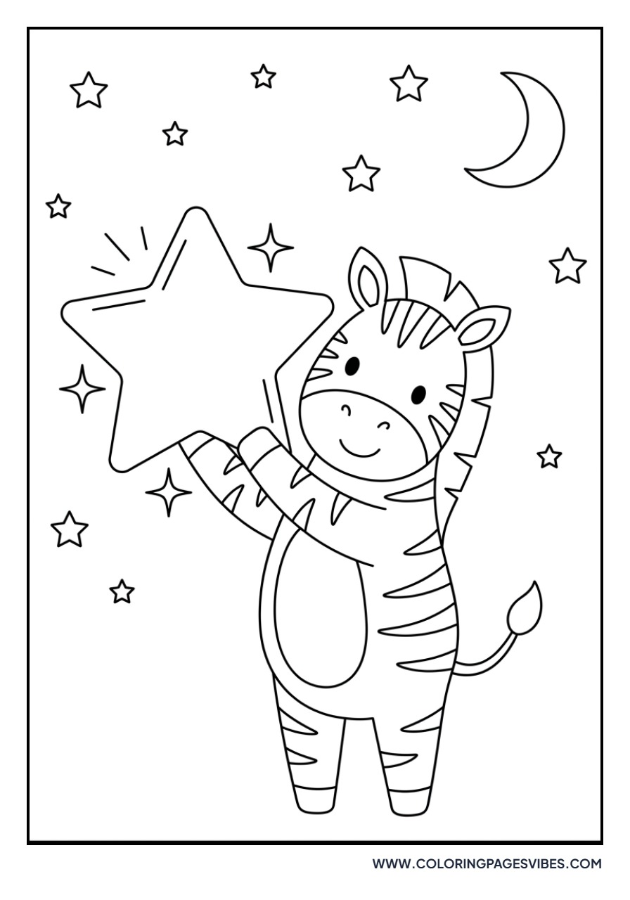 Zebra with a Star
