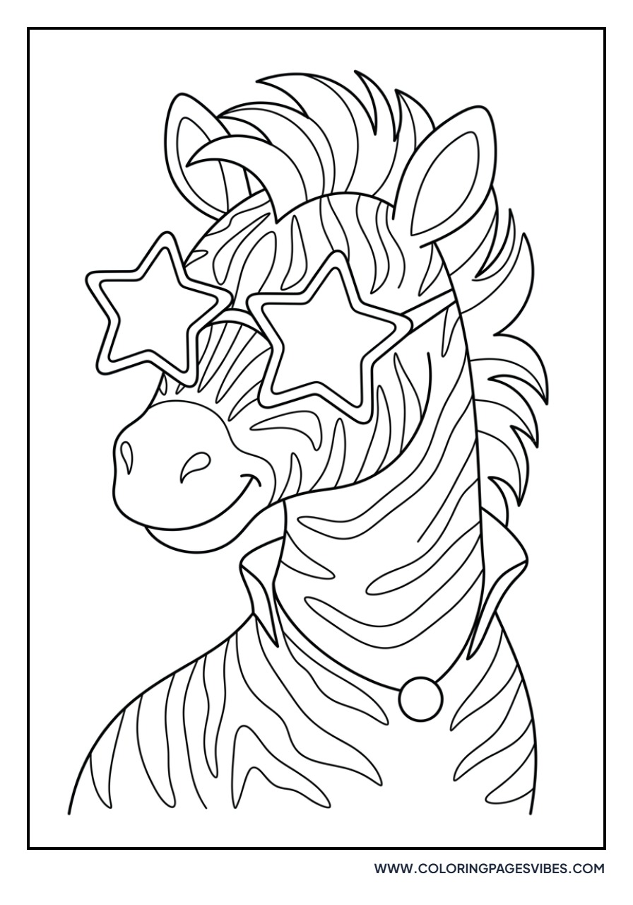 Zebra with Sunglasses